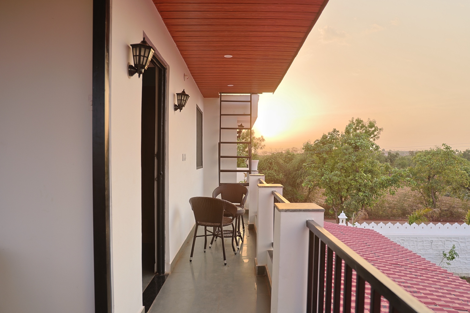 Veranda sunset
