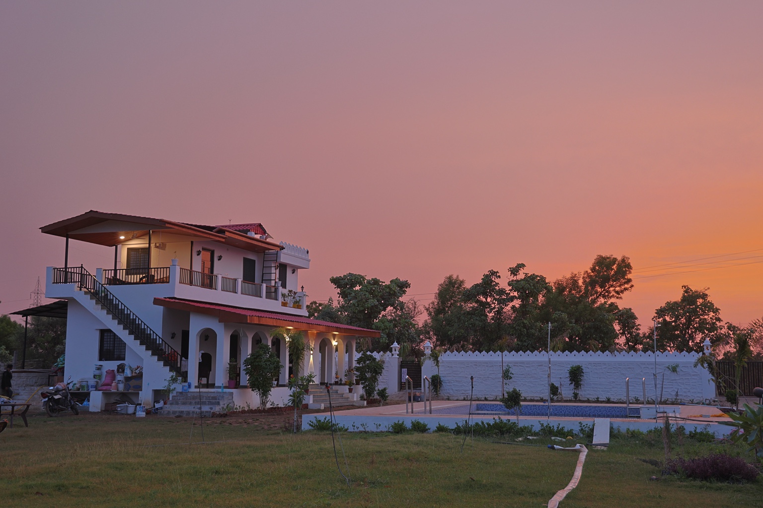 Garden and lawn view